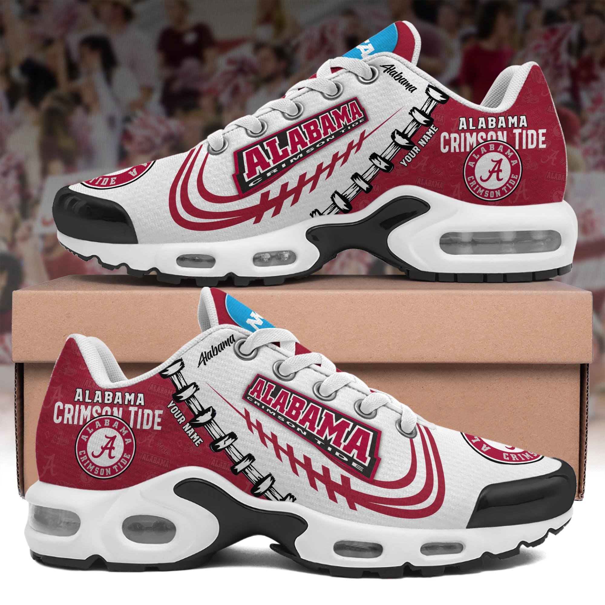 Alabama Crimson Tide TN Shoes Custom Your Name, Football Team Shoes, Football Lover Gifts ETRG-59558